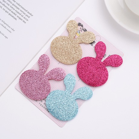Set 4 Miếng Dán Tóc Kim Tuyến Tự Dính Cho Bé Và Bạn Gái Xinh