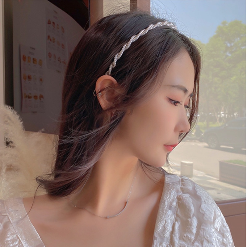 Cài Tóc Đính Ngọc Trai Phong Cách Retro Thời Trang Hàn Quốc Dễ Thương