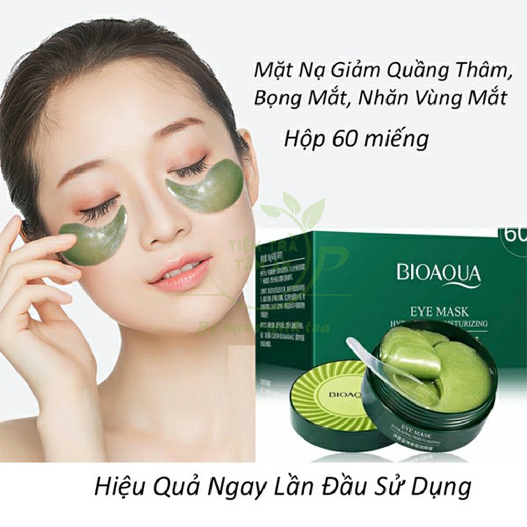 Mặt nạ mắt Bioaqua tảo biển, giảm quầng thâm, cấp ẩm nội địa Trung (Hộp 60 miếng) - Tiệm Trà Tâm An