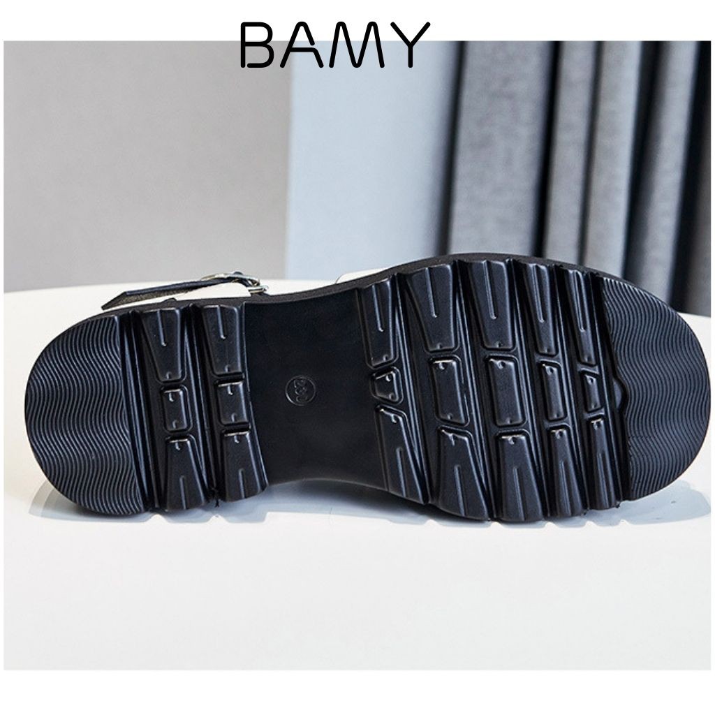 Dép Sandal nữ kiểu La Mã đế bánh mỳ cao 3cm - BaMy Shoes