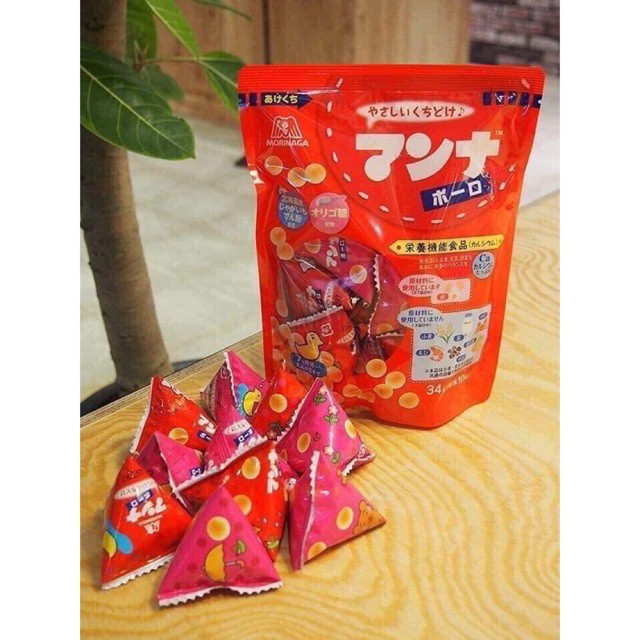 Bánh Men Hình Viên Bi Morinaga Nhật Bản