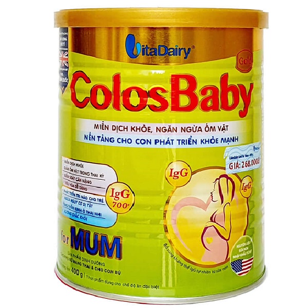 [CHÍNH HÃNG] Sữa Bột VitaDairy ColosBaby Gold for MUM Hộp 800g (Cho phụ nữ mang thai &amp; cho con bú)
