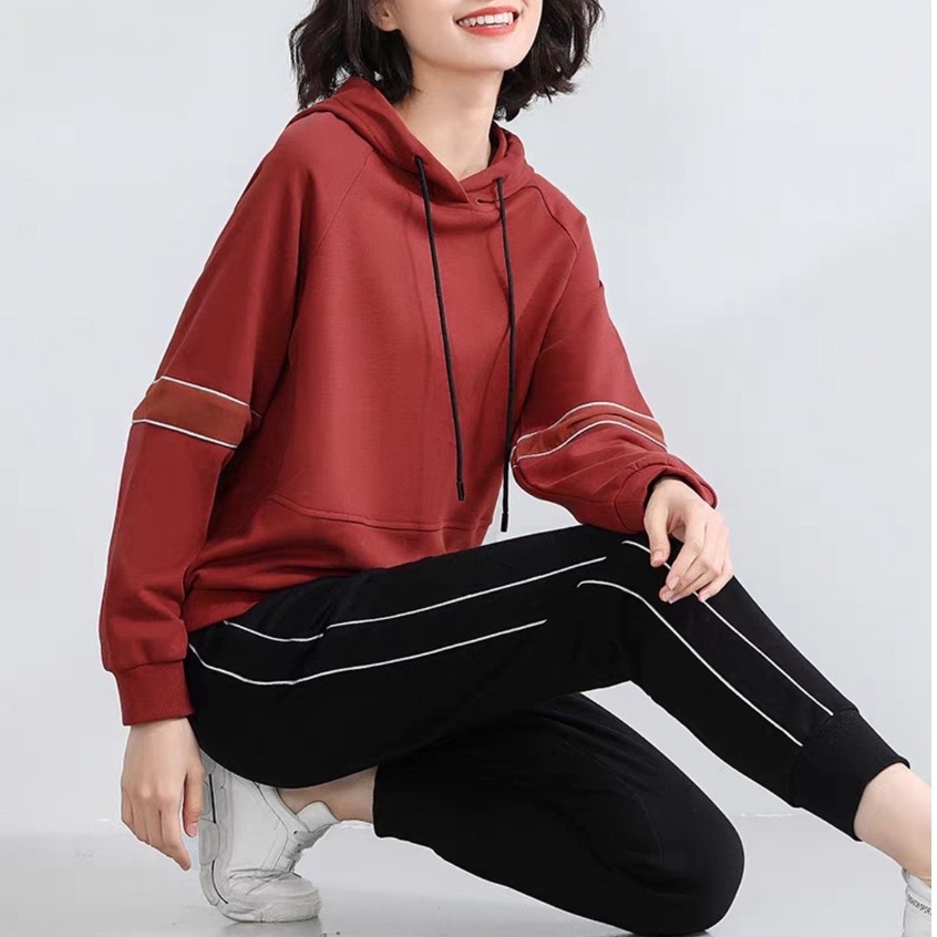 Quần jogger nữ bo gấu 2 sọc nhí Homieyl cao cấp, quần thể thao nữ dây rút màu đen chất vải Mỳ Hàn đẹp