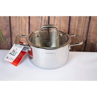 Nồi Đun, Nấu Inox 304 3 lớp Đáy Từ ELMICH Trimax XS 16.18.20.24.26.28cm