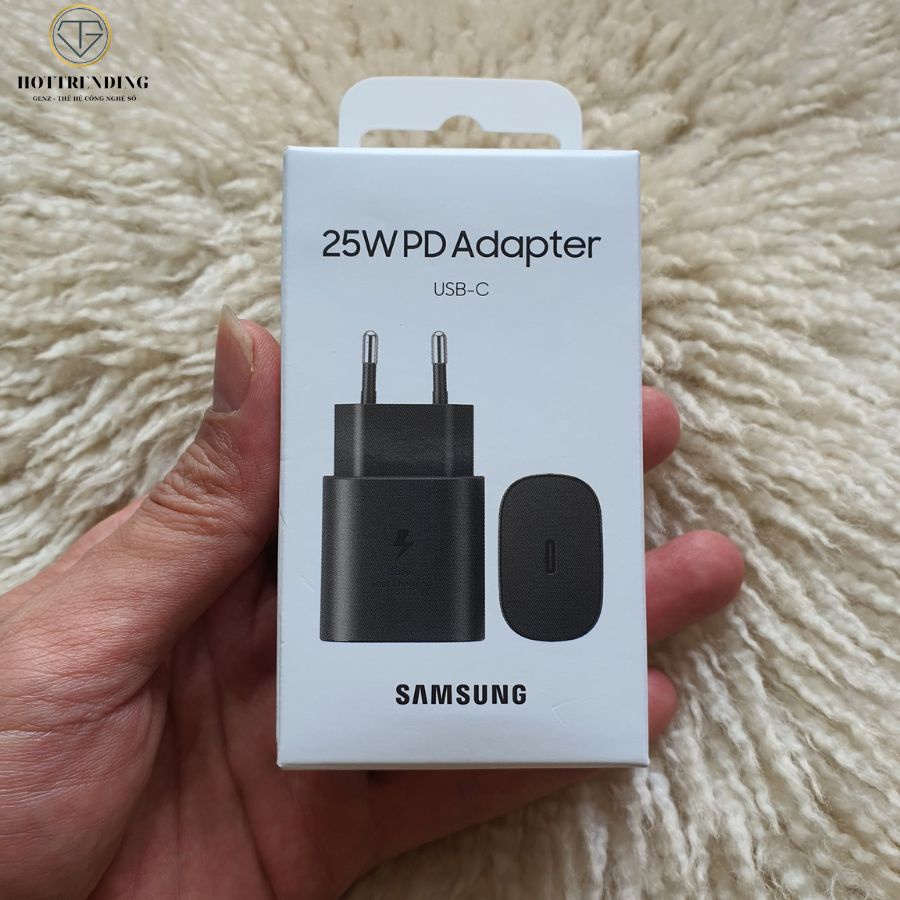 Bộ Sạc nhanh Samsung 25W Cổng Type C chính hãng Note 10 Note 20 A71, A70, A80, A90, S20, S20+, S20 Ultra