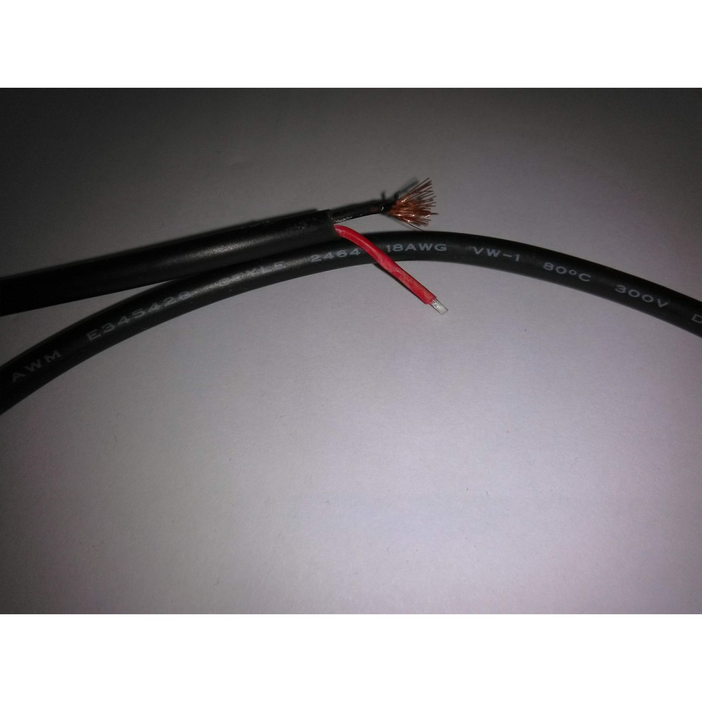 Dây DC 2m hàn sẵn jack đực 5.5x2.5mm/5.5x2.1mm