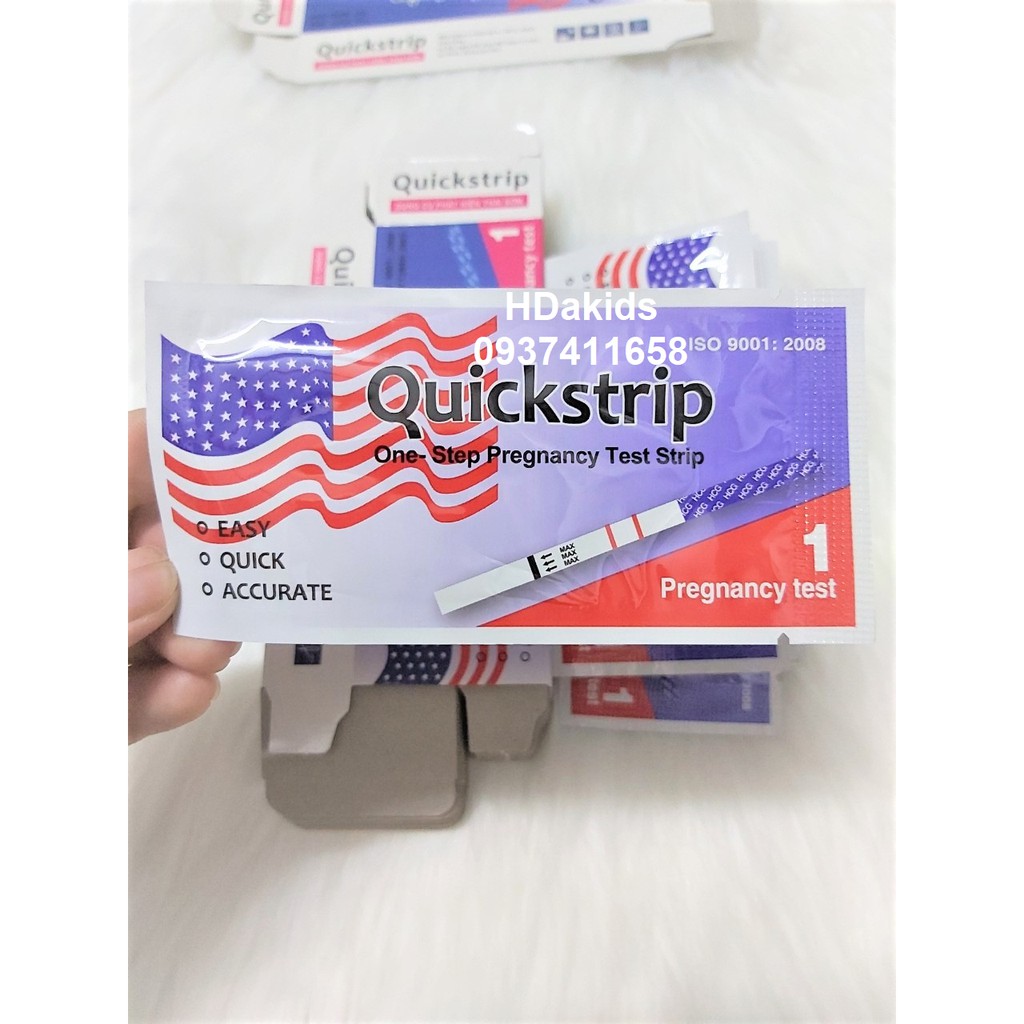 Que Thử Thai QuickStrip Lá Cờ- Phát hiện thai nhanh chóng- đơn giản- chính xác