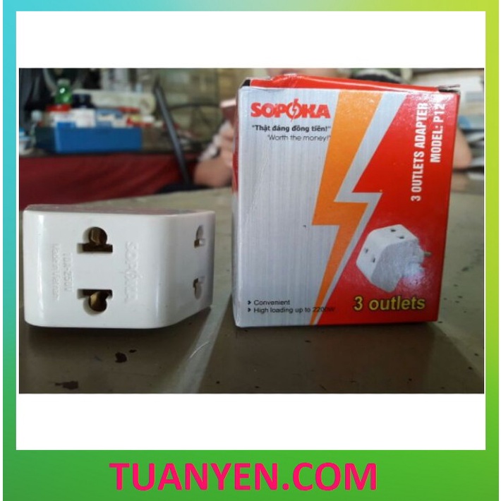 Đầu nối chia SOPOKA 1 ra 3, P11, P12 chịu tải 2200W