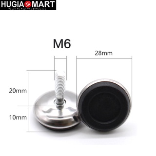 Chân bàn tăng chỉnh bàn ghế ⚡ Hugiasmart ⚡Chân tăng chỉnh bàn ghế lắc léo 3 size M6x24x15mm - M8x35x18mm-M8x50x20mm