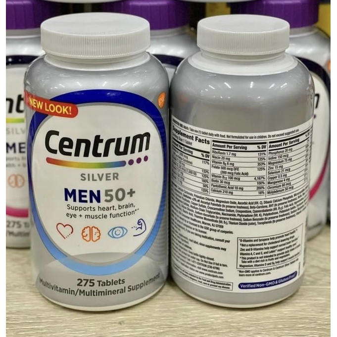 CENTRUM SILVER 50+ VIÊN UỐNG TỔNG HỢP VITAMIN CHO NAM & NỮ TRÊN 50 TUỔI