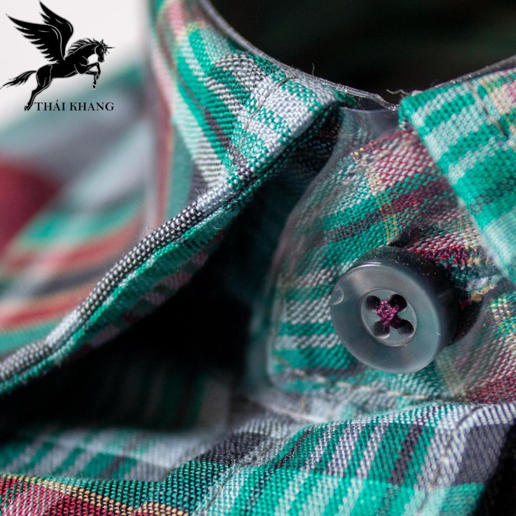 [Mã FAMAYMA2 giảm 10K đơn 50K] áo sơ mi tay ngắn nam cao cấp hàng bán trong siêu thị loại caro đẹp Thái Khang | BigBuy360 - bigbuy360.vn