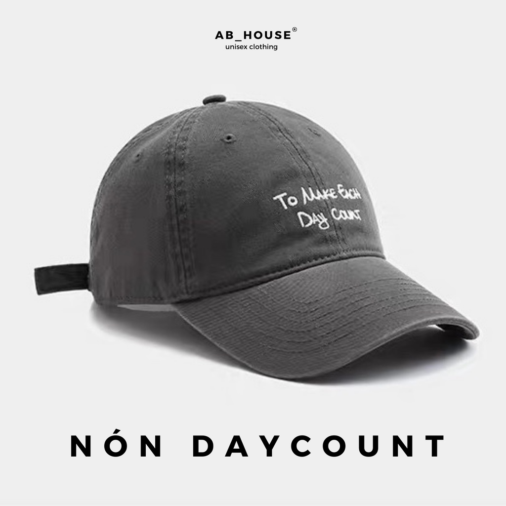 Nón mũ lưỡi trai DAYCOUNT unisex nam nữ ABHOUSE