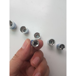 Đầu típ GERMANY 1/4" NGẮN LỤC GIÁC (Đầu khẩu lục giác- Dài 25mm)