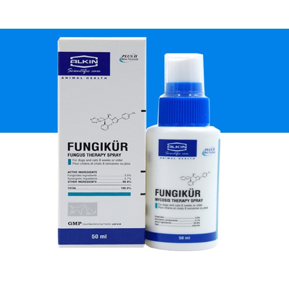 Chai xịt trị nấm Fungikur cho chó mèo -Xịt Nấm Da Ve Rận Ghẻ Ngứa