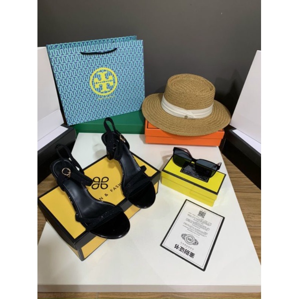 pl(VIDEO) Sandal Quai Mảnh 8p Gót Dẹp Mới Da Mềm Êm Fullbox Cao Cấp