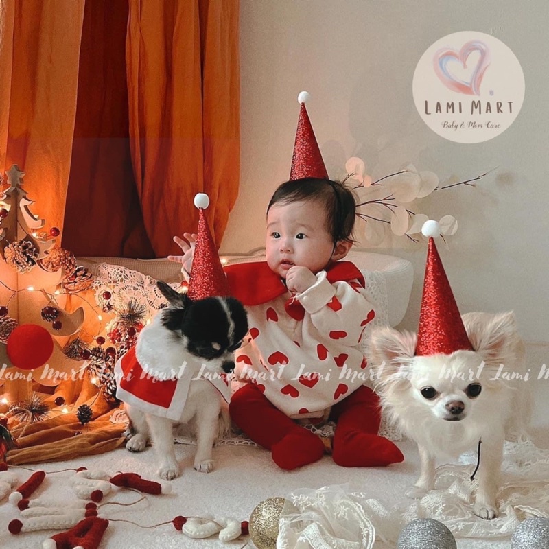 Set suit tim đỏ Hibyebebe Size S