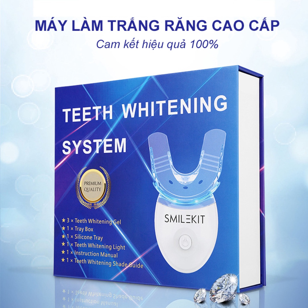 CÔNG NGHỆ ÚC Máy làm trắng răng tại nhà Smile Kit an toàn cam kết sau