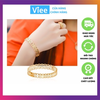 Vòng tay kim tiền mạ vàng hàn quốc