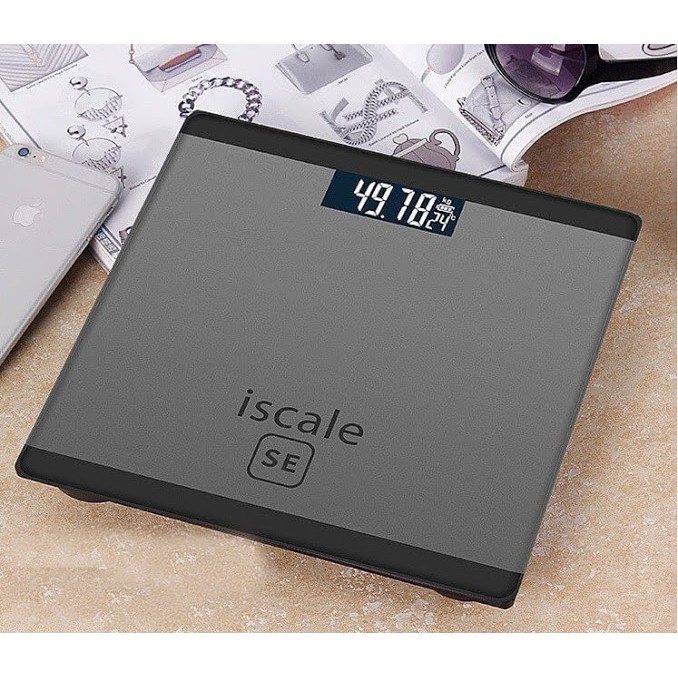 Cân sức khỏe điện tử Iscale TẶNG THƯỚC DÂY, pin tiểu -dc3413