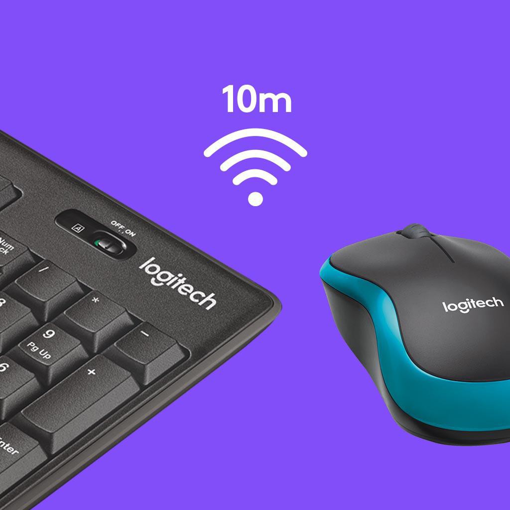 Bộ bàn phím và chuột không dây Logitech MK275