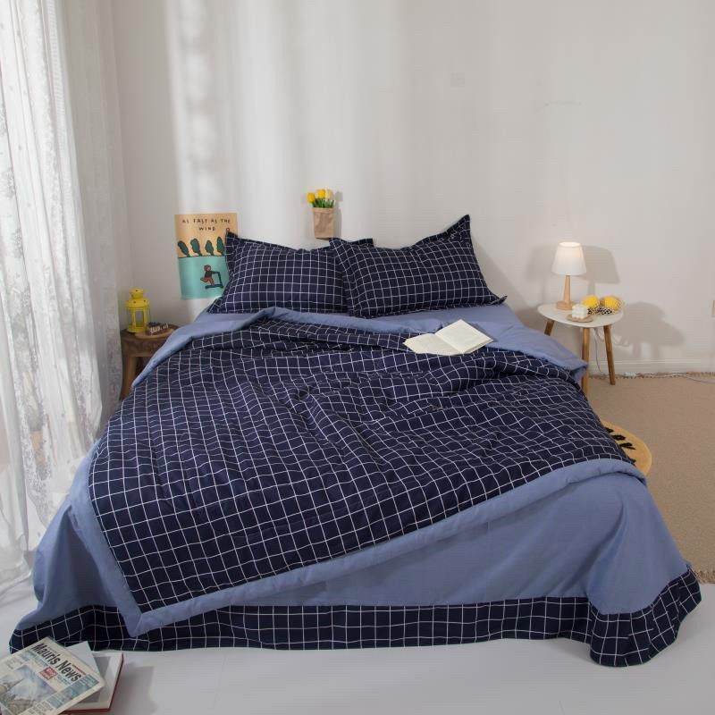 Bộ chăn ga gối 4 món cottong đũi( chăn hè) đủ size