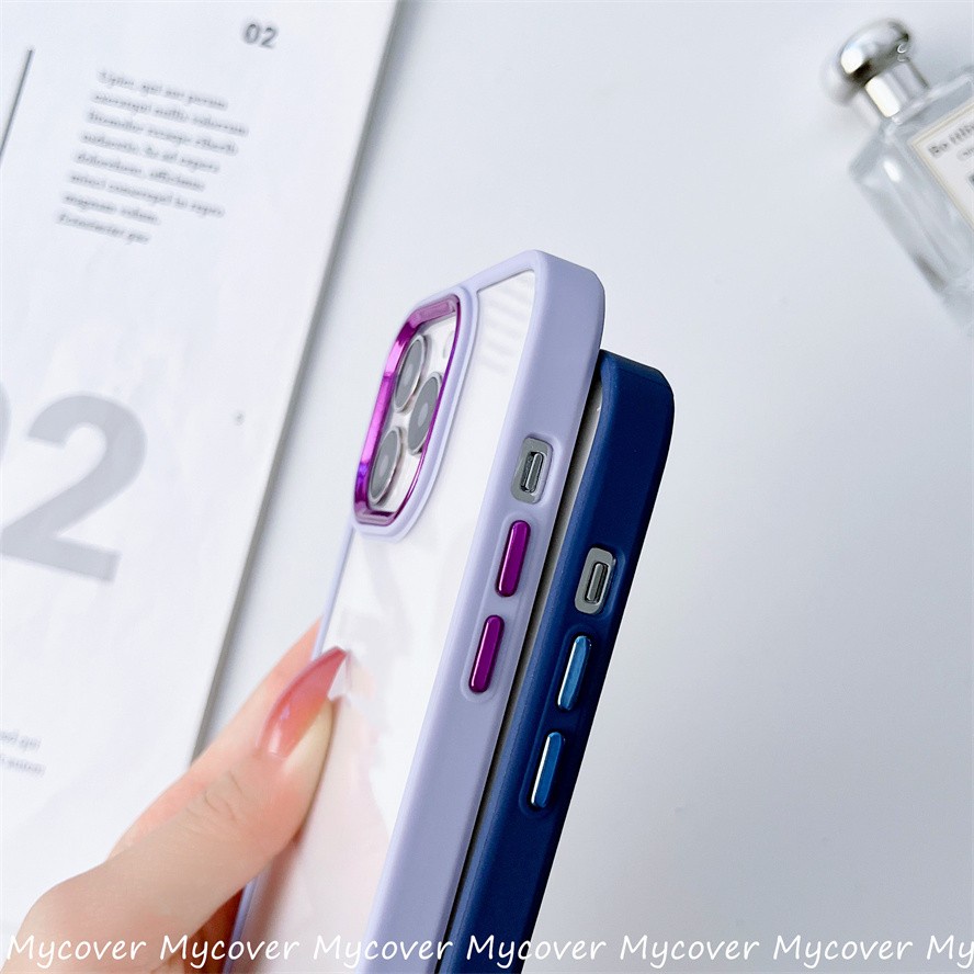Ốp Điện Thoại Silicon Mềm Trong Suốt Mạ Điện Chống Sốc Cho iPhone 14 13 12 11 Pro Max X XR Xs Max 6 7 8 Plus SE 2020