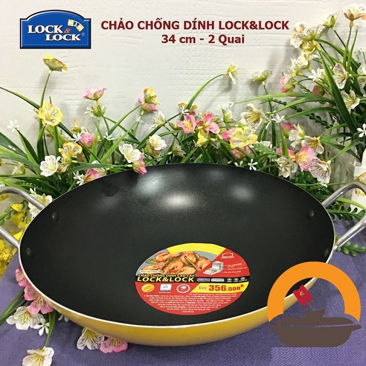 chảo lòng sâu lock&lock 34cm - chảo lòng sâu