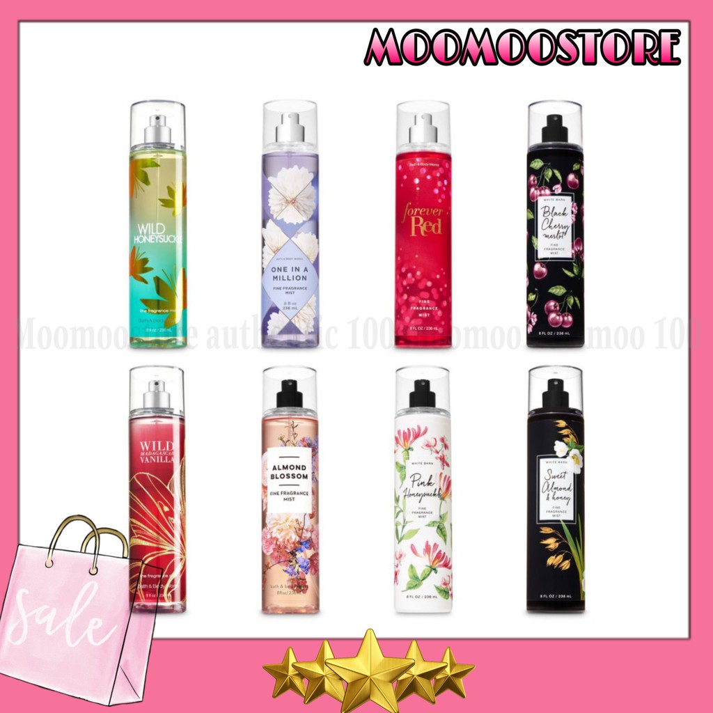 ❤️MOOMOO❤️ Xịt thơm Body Mist Bath and body Works 10ml - New