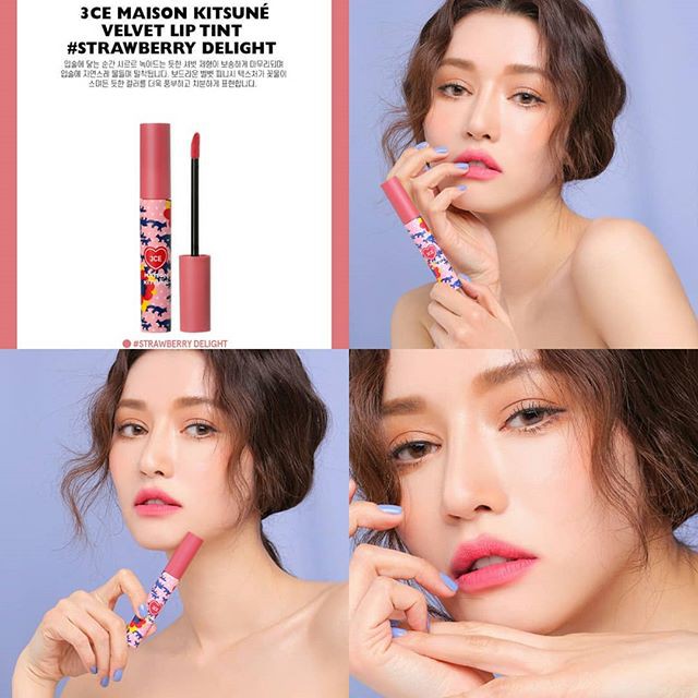 Son kem 3CE Maison Kitsune Velvet Lip Tint