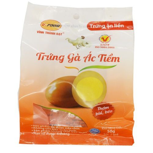 Combo 10 gói Trứng Gà Ác Tiềm Vtd (2T/Gói)