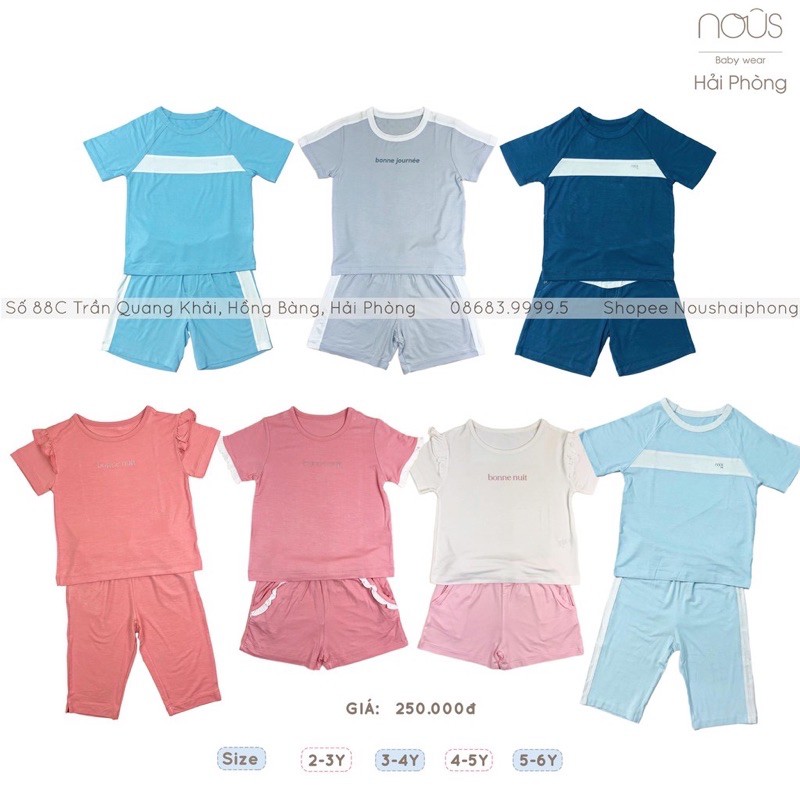 NOUS kids - Bộ Nous cộc dành cho bé 2 tuổi đến 6 tuổi