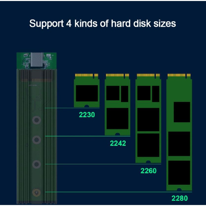 Tản nhiệt ổ cứng M.2 SSD NVME NGFF M.2 2280 SSD