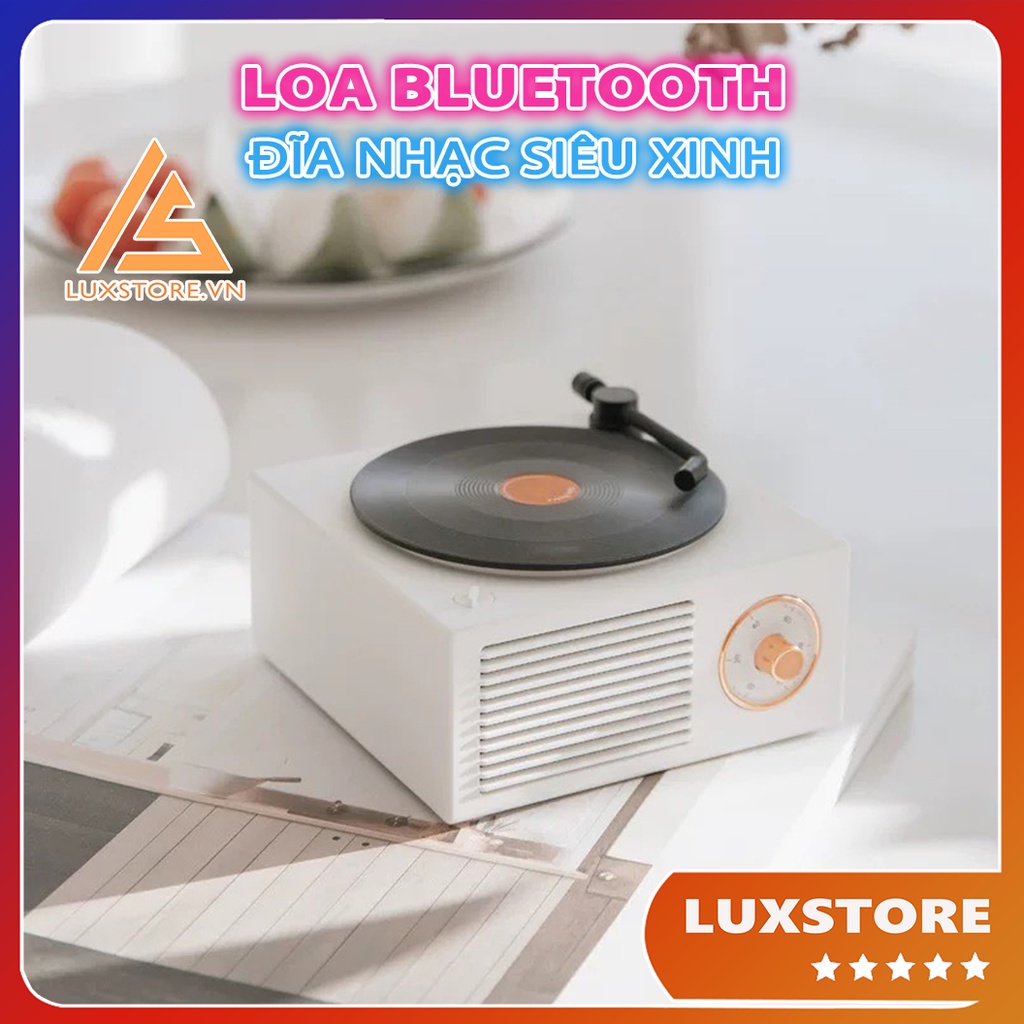 LOA BLUETOOTH MINI DECOR ĐĨA THAN VINYL CỔ ĐIỂN X10 ÂM THANH SIÊU TRẦM SANG TRỌNG – LUXSTORE