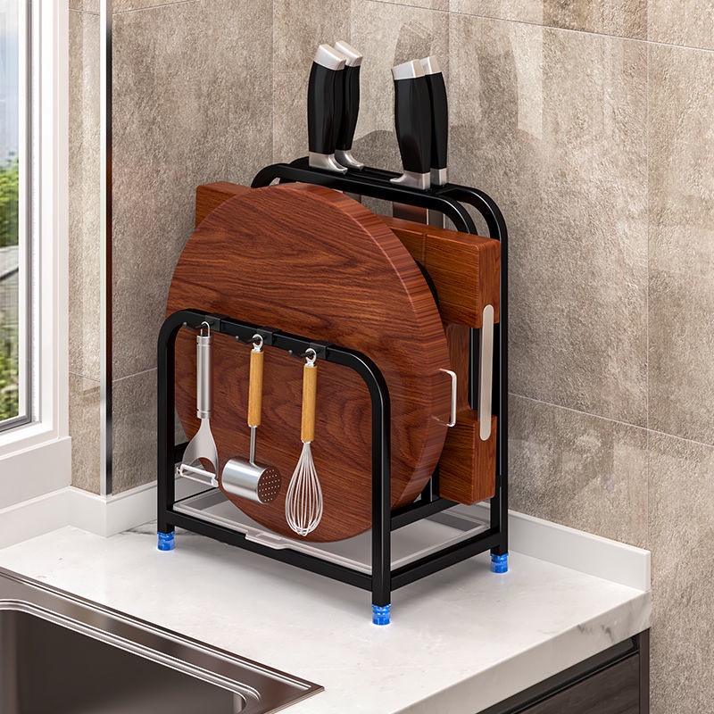 Kệ Để Dao Thớt Bằng Thép Carbon Đa Năng Tiện Dụng Cho Nhà Bếp