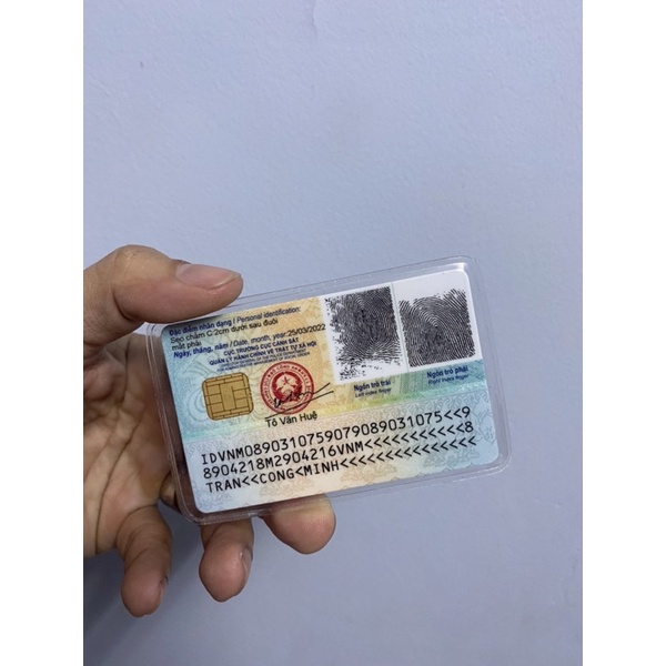 Bọc chống xước chip CCCD - ATM, Vỏ bọc căn cước công dân trong suốt có nắp bảo vệ thẻ cho bạn