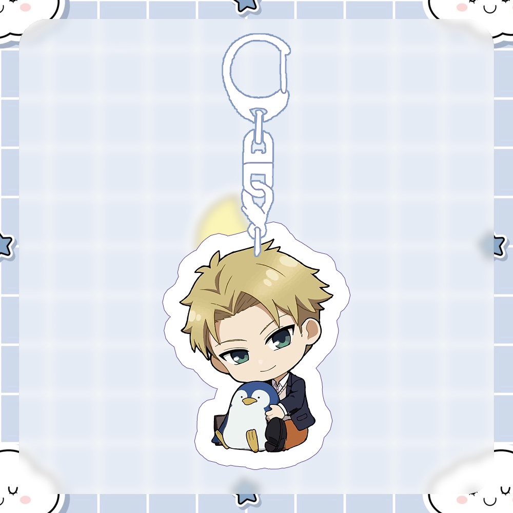 ( NGỒI ) Móc khóa in hình SPY X FAMILY GIA ĐÌNH ĐIỆP VIÊN anime chibi mica trong acrylic