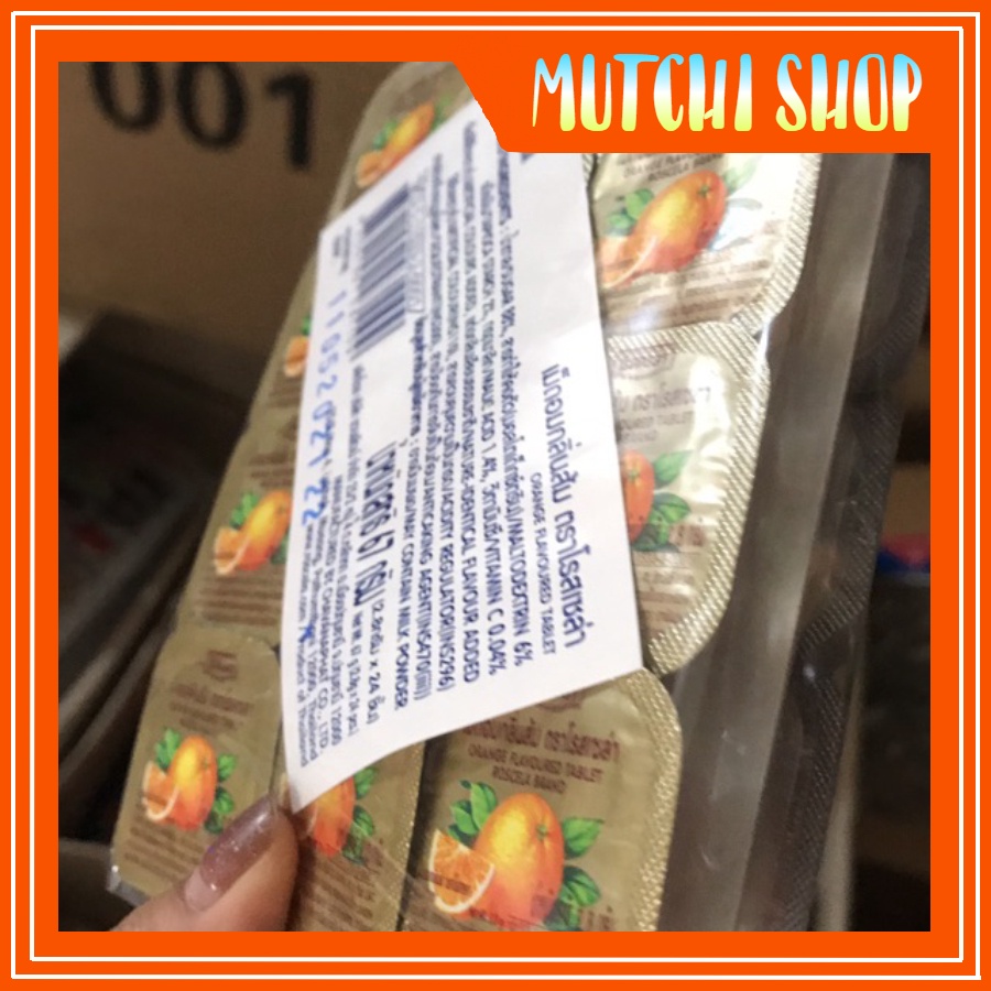 Kẹo Xê Hương Cam Thái Lan 1 Vỉ 24 Lọ C Hương Vị Cam Chanh Trái Cây Tuổi Thơ, Sỉ Đồ Ăn Vặt Trẻ Em Hà Nội