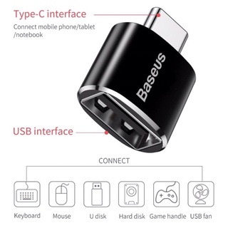 (OTG ) Đầu chuyển đổi từ typeC sang usb -A của baseus