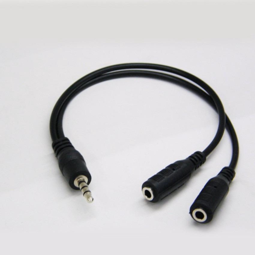 Jack chia âm thanh 1 ra 2 cổng audio 3.5 mm - Chia loa 1 ra 2