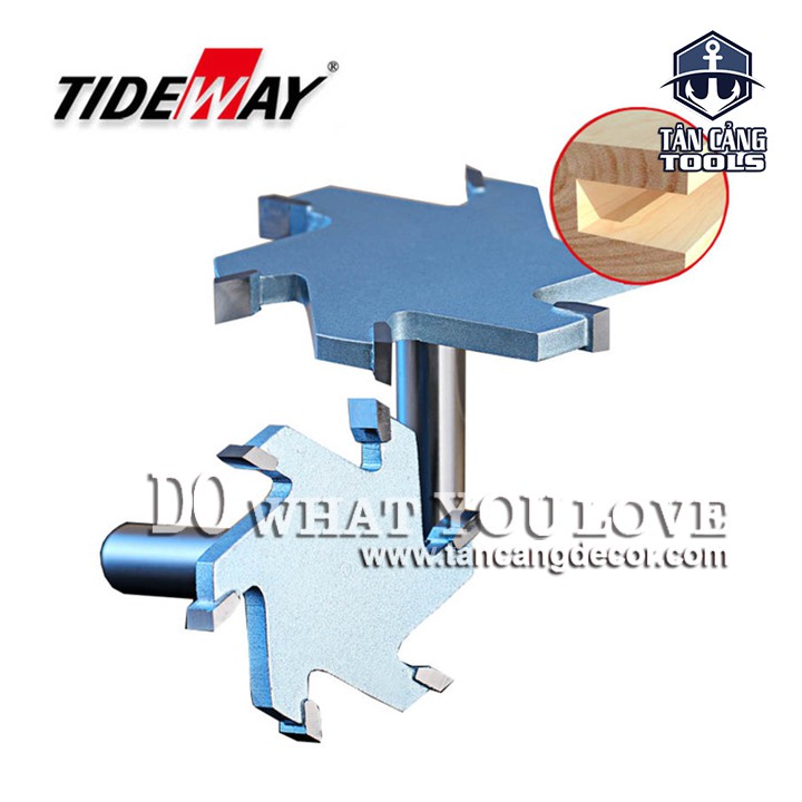 Mũi Router Tạo Rãnh Cạnh Tideway Cốt 12.7 mm ( 4 / 6 / 8 / 10 x 60 mm)