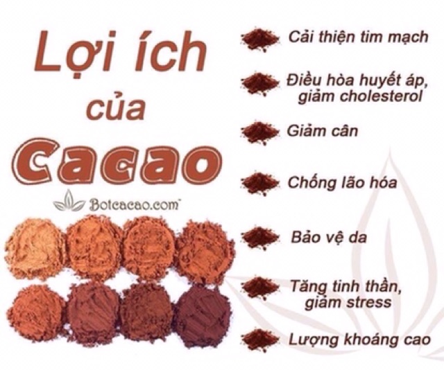 [ 500g ] Cacao Nguyên Chất 100% Daklak / Keto / Das / EatClean / Giảm Cân
