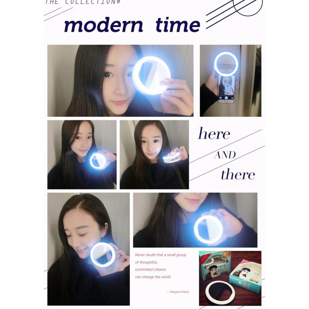 Đèn Led Kẹp Điện Thoại - Đèn Hỗ Trợ Chụp Hình Selfie (kèm pin AAA)