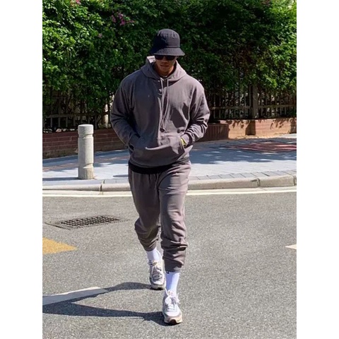 Bộ Nỉ Nam Nữ Thu Đông Trơn - Set Đồ Thể Thao Mặc Nhà Unisex, Áo Khoác Hoodie Sweter Dài Tay Có Nón Quần Jogger