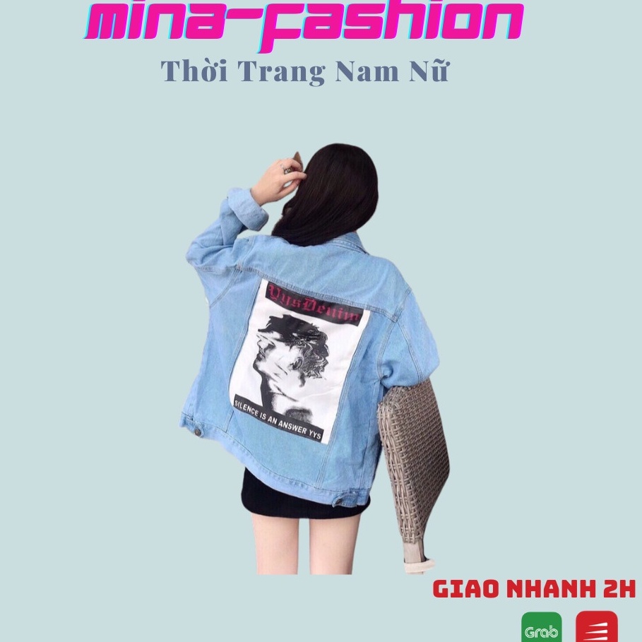 Sales Cực Hot Áo Khoác Jean Dành Cho Nam Nữ AKJN06 MinaFashion
