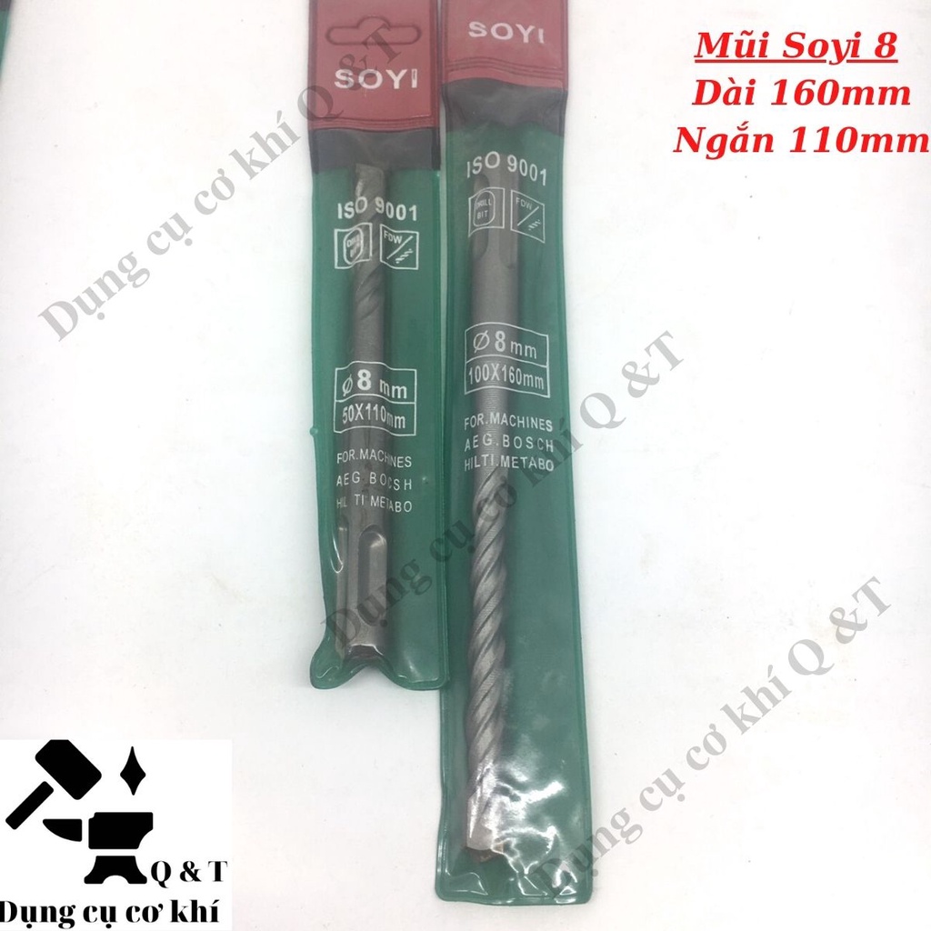 Mũi khoan bê tông soyi bosch giá rẻ các số