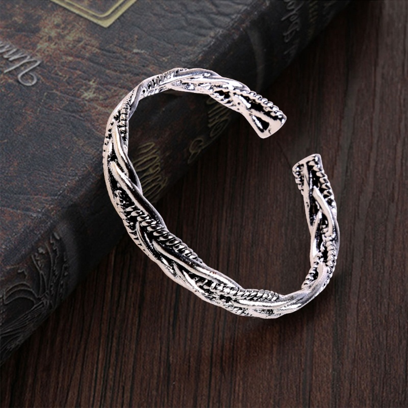 Vòng Tay Dây Bện Bằng Hợp Kim Cho Nam Và Nữ