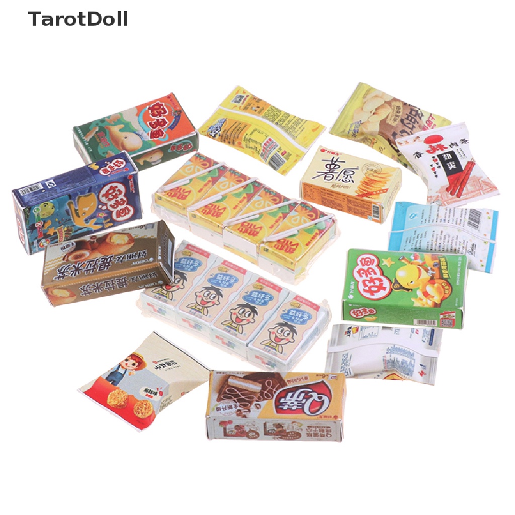 Mô Hình Hộp Bánh Mì / Snack Siêu Thị Tỉ Lệ 1: 12 Trang Trí Nhà Búp Bê