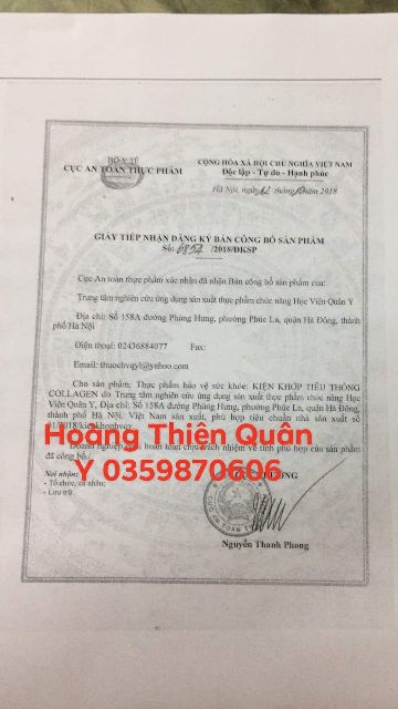 Kiện Khớp Tiêu Thống - Học viện Quân Y