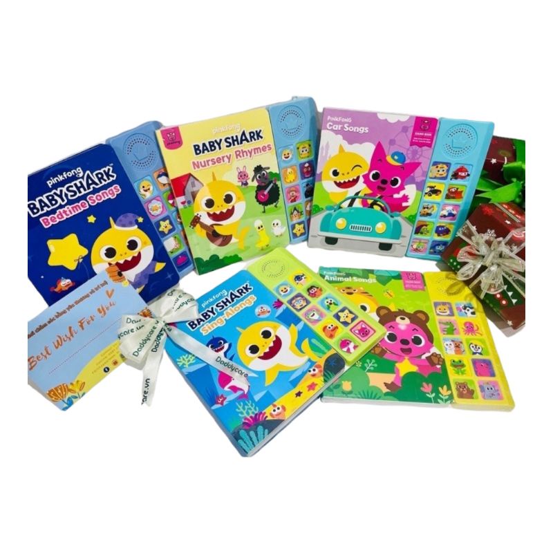 Sách Nhạc Baby Shark Pinkfong - Chính hãng - Sách âm thanh cho bé từ 0-7 tuổi