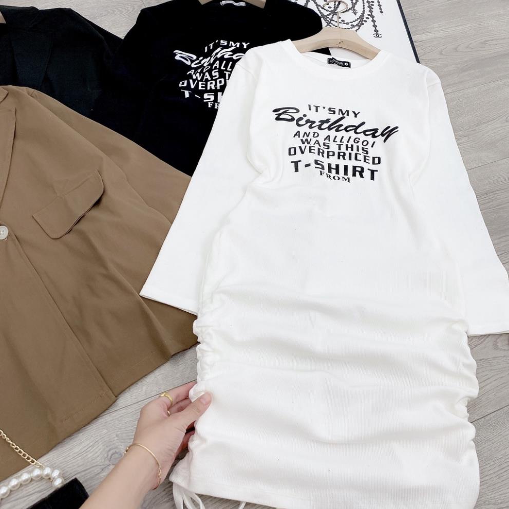 [ 𝐅𝐑𝐄𝐄 𝐒𝐇𝐈𝐏 ] SÉT VAY BODY DÀI TAY RÚT HÔNG MIX KHOÁC VÉC SIÊU XINH